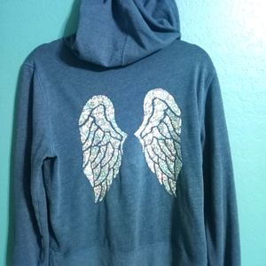 Victoria's Secret Blue Angel Wing Jogger Suit LARGE